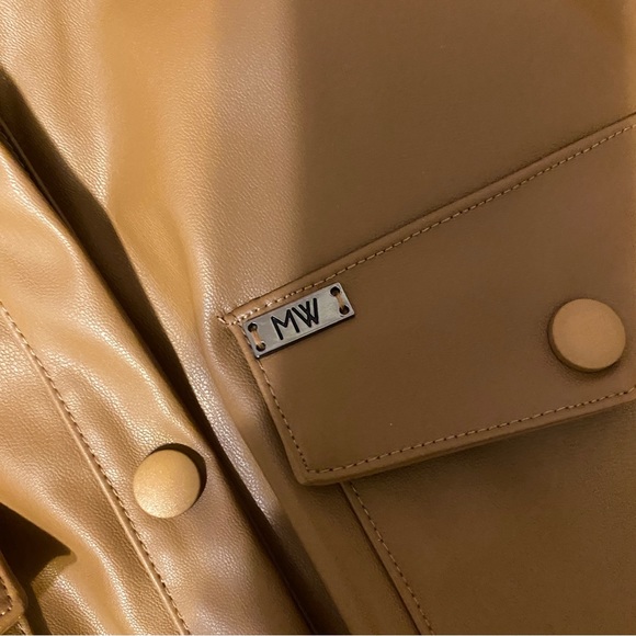 SAN FRANCISCO leather button jacket/dress - Picture 6 of 9